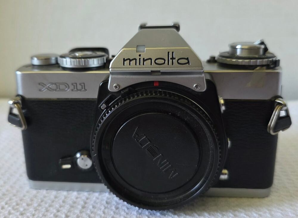 Minolta XD-11 35mm SLR Camera Body Untested *Only Parts or Repair* W/Manual